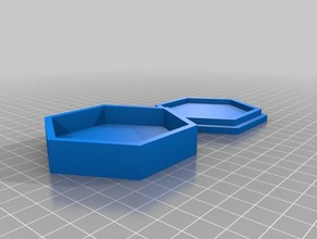 6 lados, caixas de driver led recipientes personalizado 3d print model - Mito3D