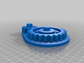 mi personalizados engranaje de juguete 1 juguetes mecánicos personalizado 3d print model - Mito3D
