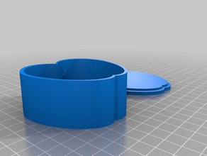 apple box lid 3d printing container jewelry trinket 3d print model - Mito3D