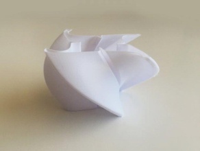 ninja-Sterne-vase 2 3d print model - Mito3D