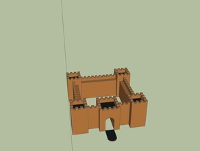 médiévale de castele jouets construction 3d print model - Mito3D