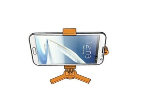 gopro mount note 2 samsung galaxy 3d print model - Mito3D