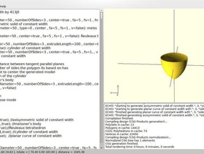 solides largeur constante de la bibliothèque d'autres meissner openscad paramétrique reuleaux 3d print model - Mito3D