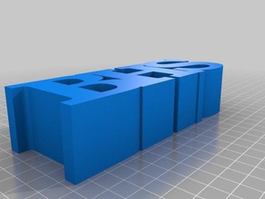 my customized 3 letters row 3d print model - Mito3D