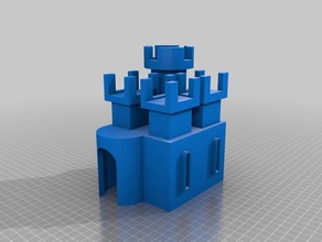 Fisch-Burg 3d-drucken aquarium Burg Fisch warwick Idee-studio 3d print model - Mito3D
