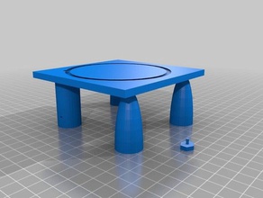 petite table con scolo serbatoio L'impression 3d 3d print model - Mito3D