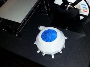 roue de ventilateur les machines-outils centrifuge centrifugeuse fan turbo 3d print model - Mito3D