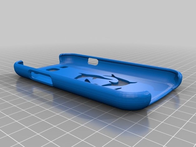 dolphin s3 case 3d printing samsung galaxy 3D print model - Mito3D