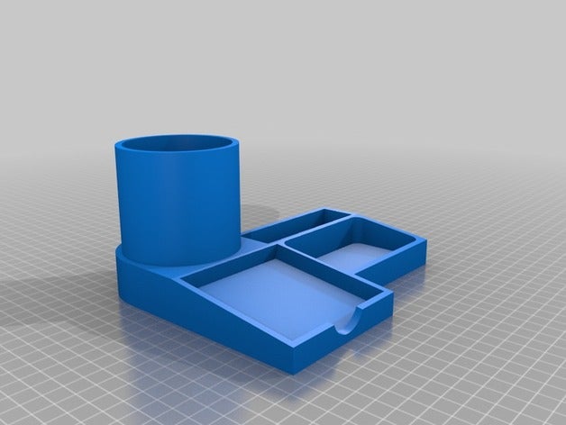 desk organizer organization holder office orginizer pen pencil 3D print model - Mito3D