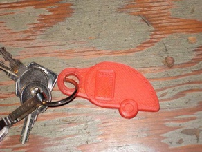 teardrop-Anhänger-Schlüsselanhänger automotive keychain key chain kleinen Kerl rv teardrop tear drop trailer 3d print model - Mito3D
