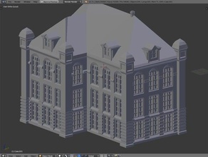 erie county court building west wing buildings & structures buffalo ny 3d print model - Mito3D