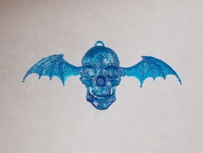 a7x deathbat signs & logos avenged sevenfold bat skull 3d print model - Mito3D