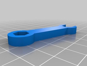 Schraubenschlüssel - 6-32-Muttern hand-Werkzeuge 3d print model - Mito3D
