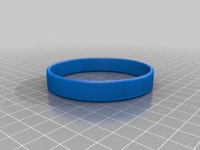 dallas makerspace cause bracelet medium bracelets customized 3d print model - Mito3D