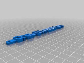 uma direção organização personalizado 3d print model - Mito3D