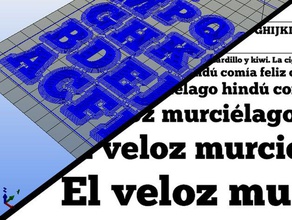 typo - font chunkfive 3d learning abc abecedario alphabet free letters printed parts tipografa 3d print model - Mito3D
