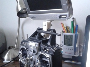 futaba t7c monitor holder r c vehicles fpv 3d print model - Mito3D