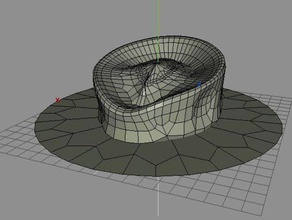 fedora keepon other hat thing-a-day wings3d 3d print model - Mito3D