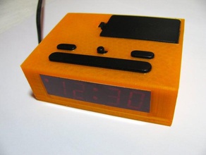 orologio digitale caso modello cardinale 6025 928 l'elettronica sveglia box cassa dell'orologio custodia display visualizza recinto alloggiamento 3d print model - Mito3D