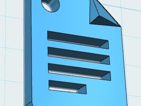 o google docs ícone de charme sinais e logotipos chaveiro logotipo 3d print model - Mito3D