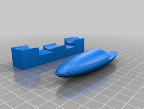 barchetta con piedistallo e tetto L'impression 3d 3d print model - Mito3D