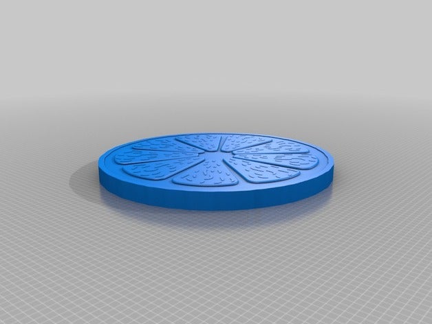 una fetta di limone art 3D print model - Mito3D