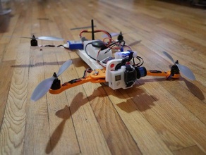 dobrável quad removível cardan de montagem r c veículos o dobramento h-quad quadcopter 3d print model - Mito3D