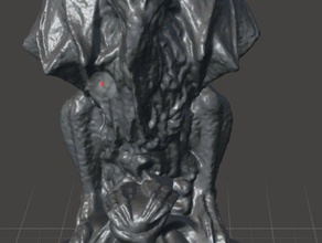 cthulhu statuette sculptures art horror monster sculpture statue 3d print model - Mito3D