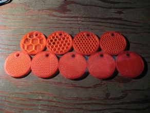 infill density sample cookies - honeycomb 3d printing tests fill test print 3d print model - Mito3D
