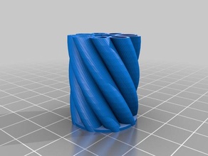 customized spirograph vase math art 3d print model - Mito3D