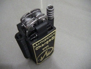 leatherman charge case holster-Gürtel mit logo-adapter, bits, Loch - & bit-set Werkzeug-Halterungen Boxen 3d print model - Mito3D