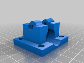 lm8uu bearing mounts aleph objects ao idler corrected holes 3d printer parts 3d print model - Mito3D