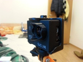 sj4000 lens hood camera sjcam 3d print model - Mito3D