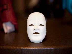 noh mask costume 3d print model - Mito3D