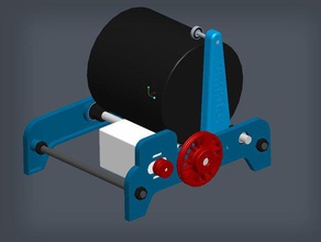 rotary tumbler machine tools polishing 3d print model - Mito3D