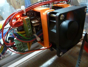 60 mm ventilateur titulaire sparkcube rampes Imprimante 3d accessoires 3d print model - Mito3D