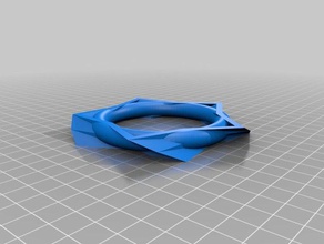 twisted kreisförmigen Armband Armbänder 3d print model - Mito3D
