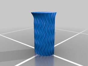 modern tree stump vase containers wide 3d print model - Mito3D