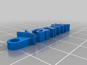 chaveiro yannik organização personalizado 3d print model - Mito3D