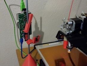 raspberry pi stand octoprint les pieuvres 3d print model - Mito3D