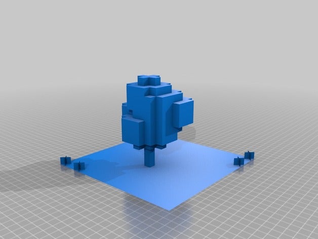 minecraft tree figures 3D print model - Mito3D