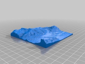 height map stl demo sculptures geodata terrain 3d print model - Mito3D