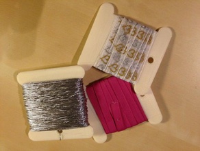 ribbon holder art tools craft organise organising roll wire 3d print model - Mito3D