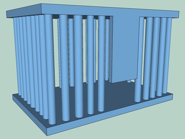 cage à oiseaux L'impression 3d 3D print model - Mito3D