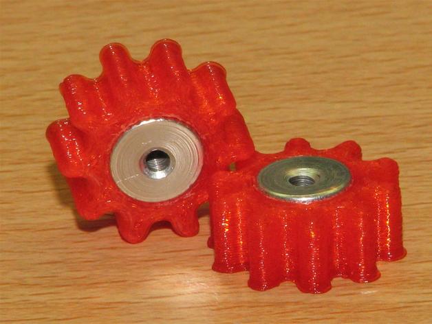 bosselées lit de réglage thumbwheels expert en sinistres duplicateur bouton printbed réplicateur molette wanhao 3D print model - Mito3D