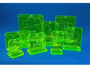 shilouette plantillas de n3 juguetes y accesorios juego infinito el wargame wargaming 3d print model - Mito3D