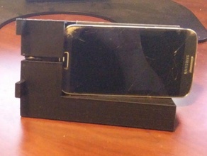 personalizzabile telefono dock orizzontale che in verticale cellulare customizer iphone smartphone 3d print model - Mito3D