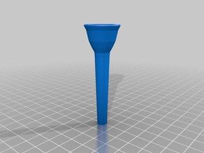 custom f horn mouthpiece music customized 3d print model - Mito3D