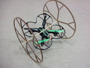 rolling hubsan x4 r c i veicoli di volo multicopters quadcopter rolli rotolamento 3d print model - Mito3D