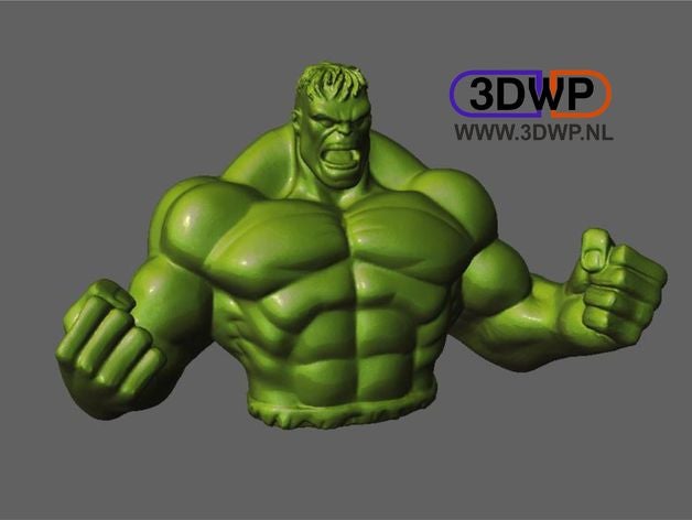 hulk sculpture statue 3d scan scans & replicas einscan einscan-s marvel comics meshmixer shining3d 3D print model - Mito3D